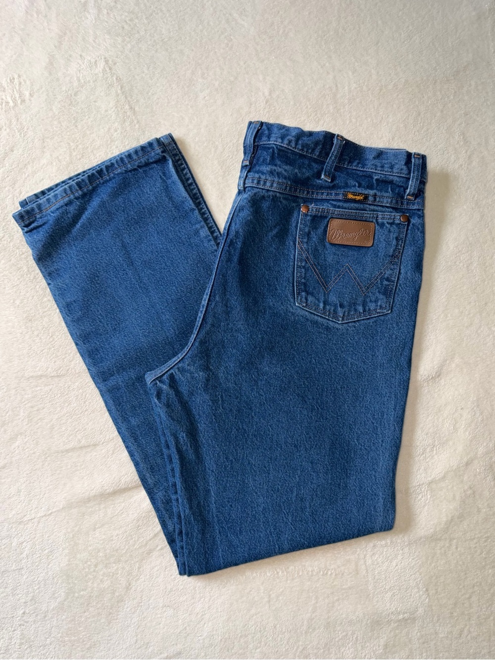 Wrangler Men’s Straight Fit Dark Blue Jeans